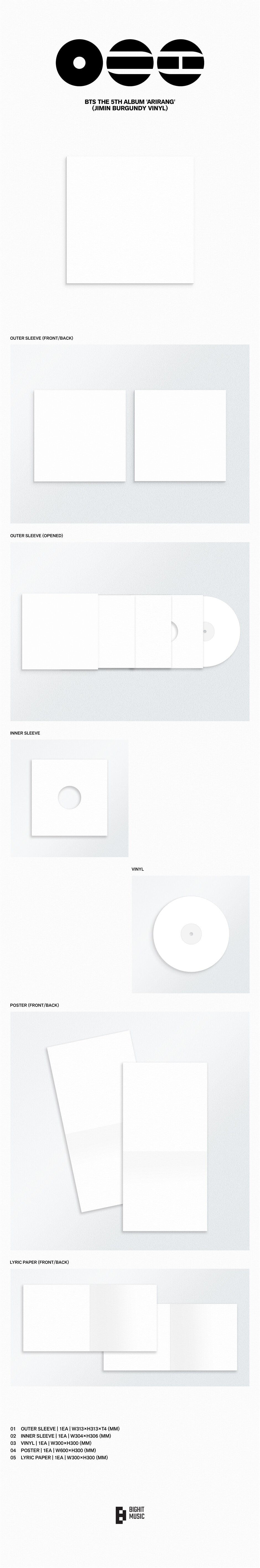 (Pre-Order) BTS - ARIRANG - 5th Full Album (Standard Vinyl Ver.)