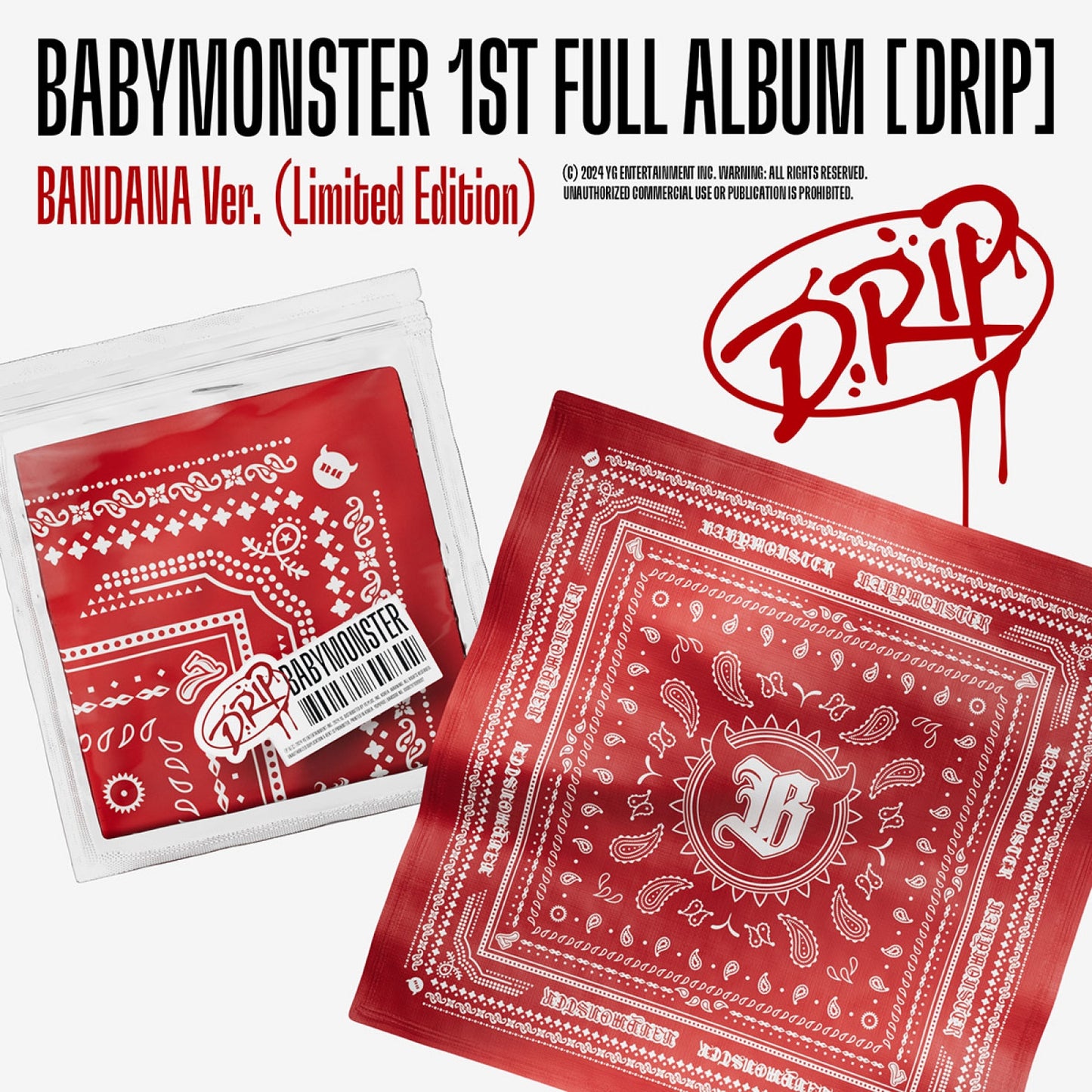 BABYMONSTER - DRIP - 1st Full Album (BANDANA Ver. / Limited Edition)