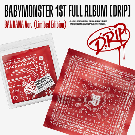 BABYMONSTER - DRIP - 1st Full Album (BANDANA Ver. / Limited Edition)