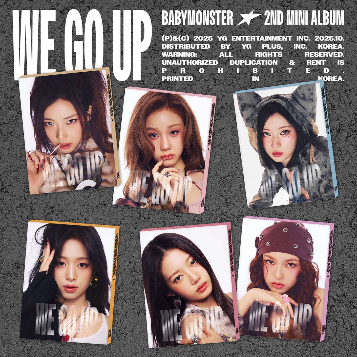 BABYMONSTER - WE GO UP - 2nd Mini Album (PATTERN Ver.)