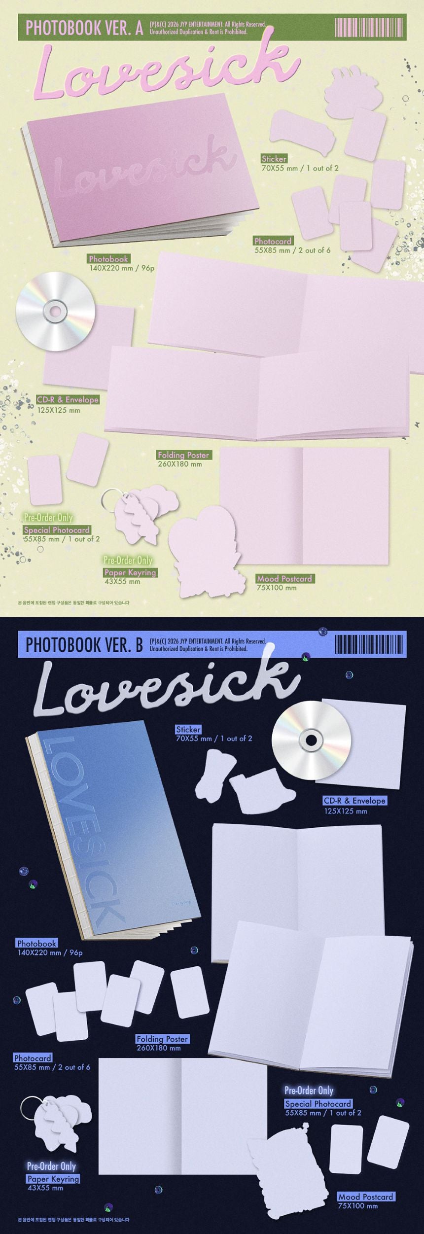 (Pre-Order + POB) CHAERYEONG (ITZY) - Lovesick - 1st Mini Album (Standard Ver.)