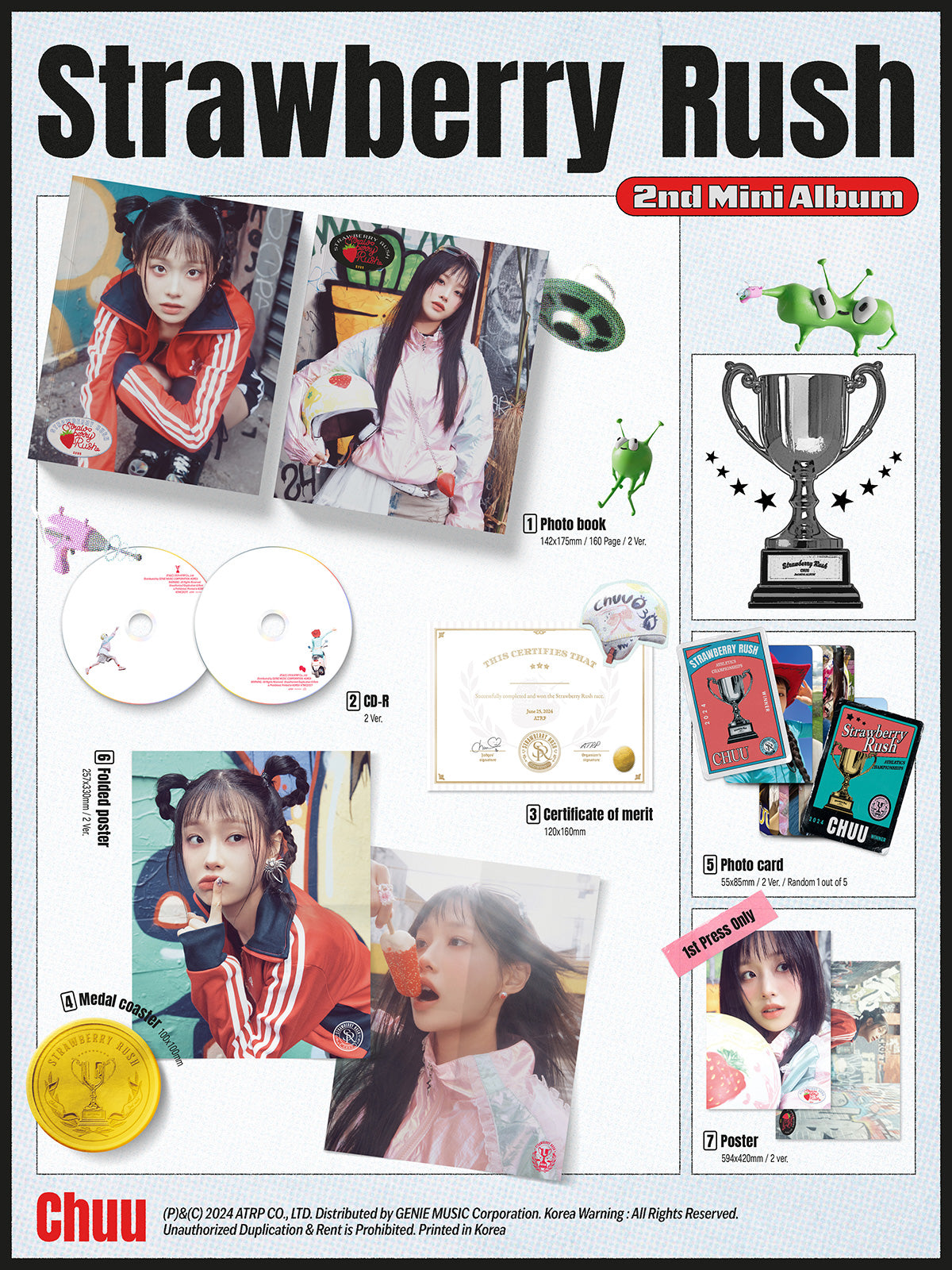 CHUU - Strawberry Rush - 2nd Mini Album (Photobook Ver.)