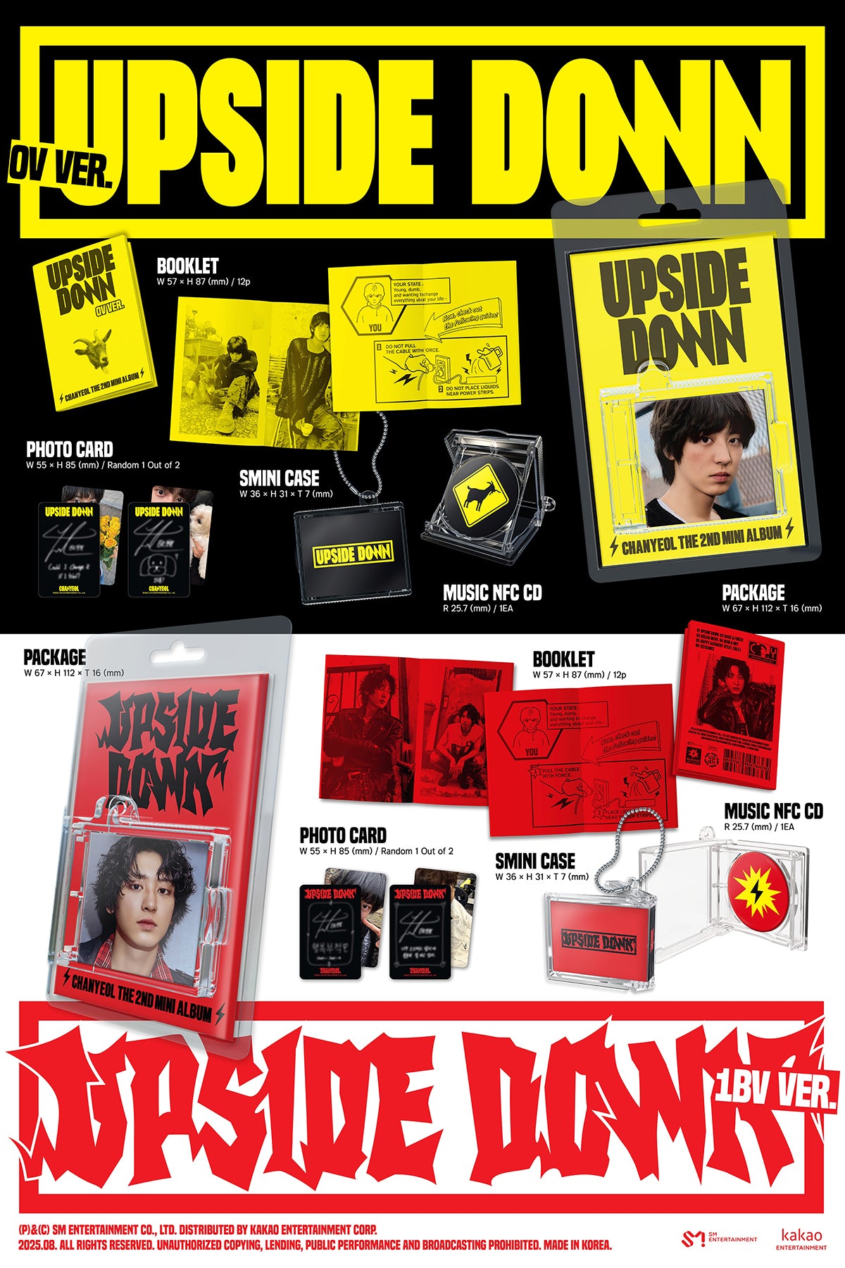 CHANYEOL (EXO) - Upside Down - 2nd Mini Album (SMini Ver.)