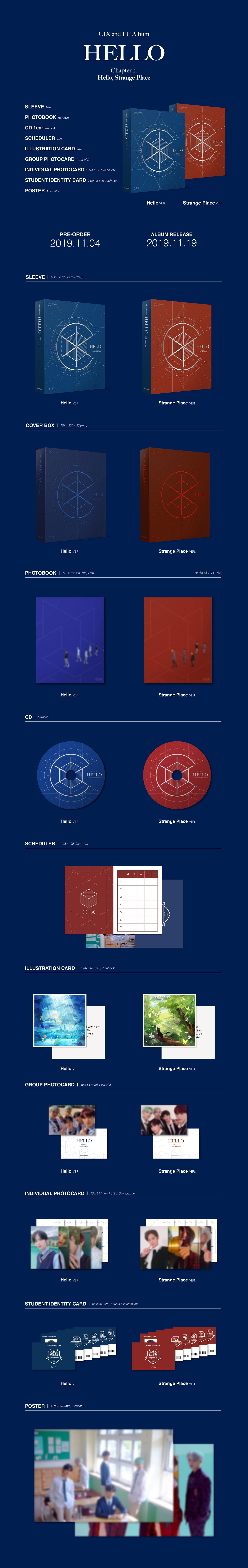 CIX - HELLO CHAPTER 2 : Hello, Strange Place - Album