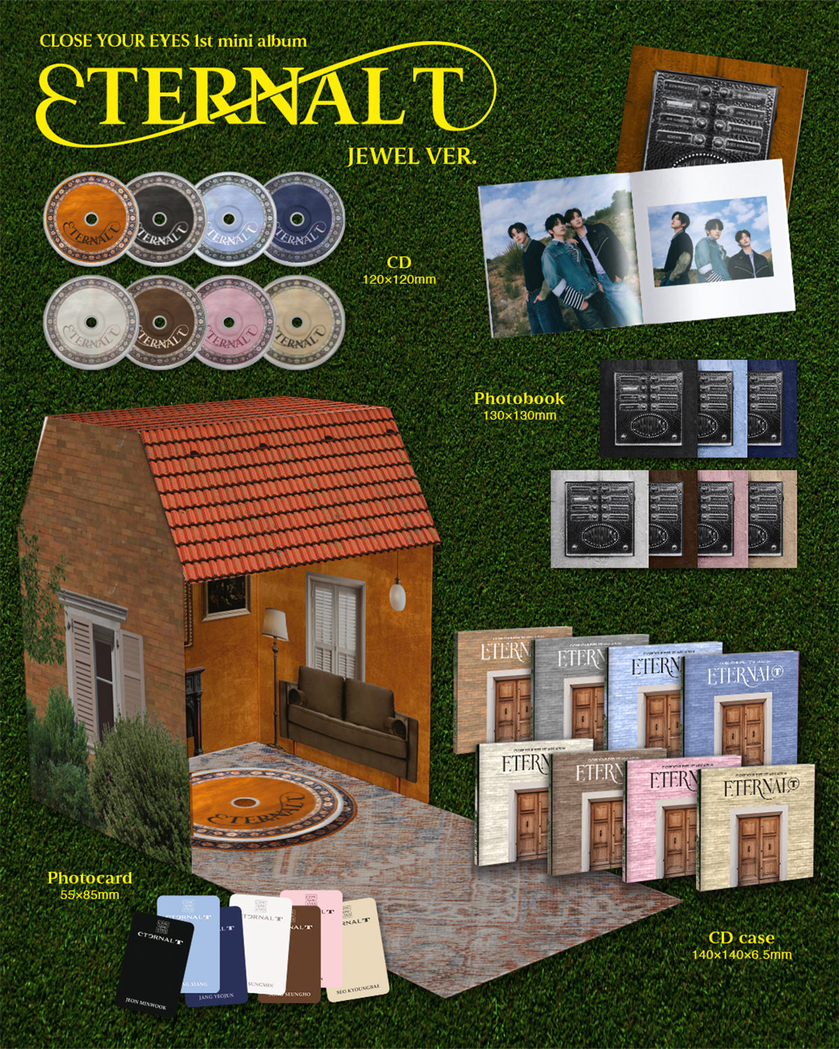 CLOSE YOUR EYES - ETERNALT - 1st Mini Album (Jewel Ver.)