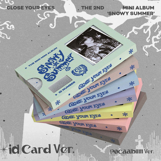 CLOSE YOUR EYES - Snowy Summer - 2nd Mini Album (POCA Album Ver. - ID Card Ver.)