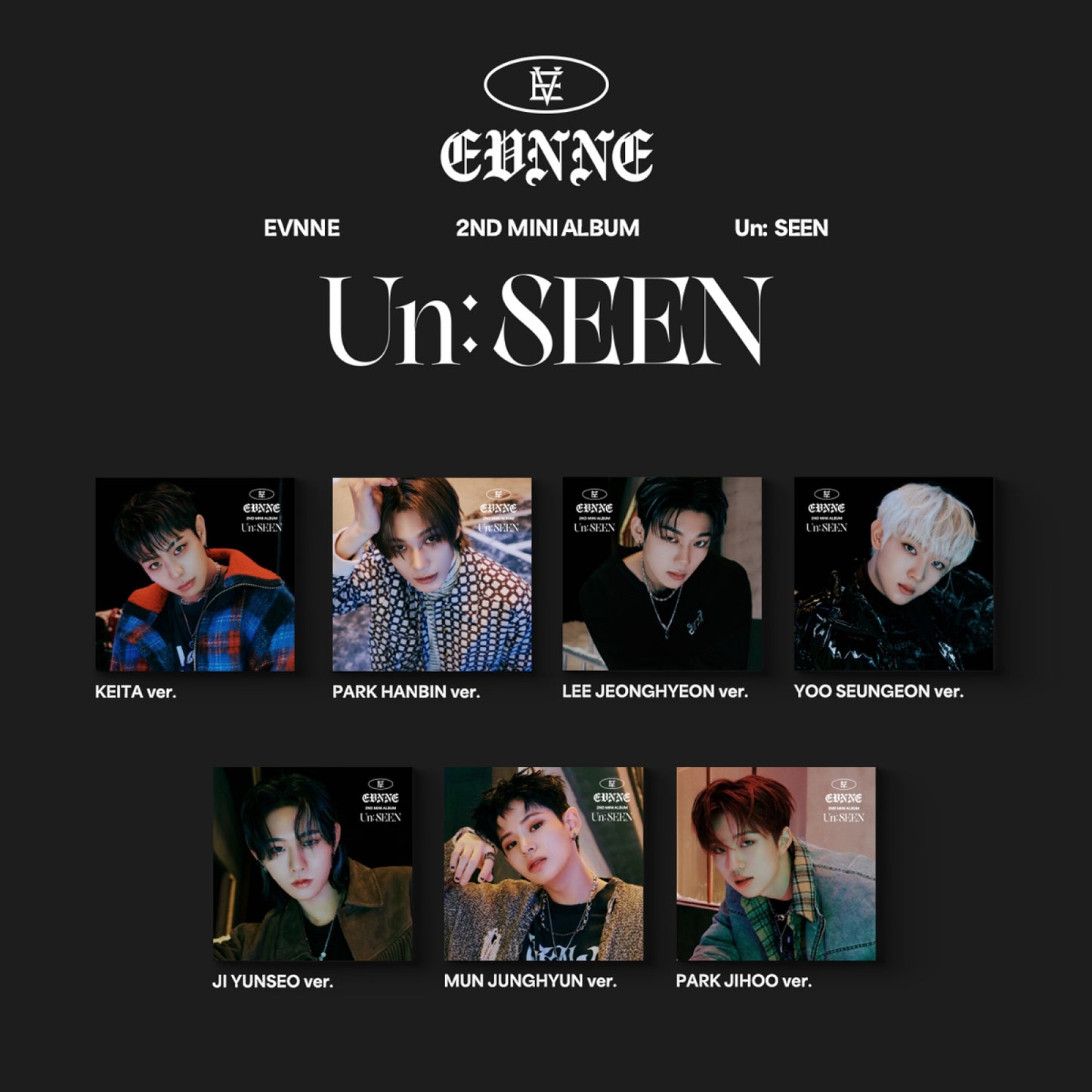 EVNNE - Un: SEEN - 2nd Mini Album (Digipack Ver.)