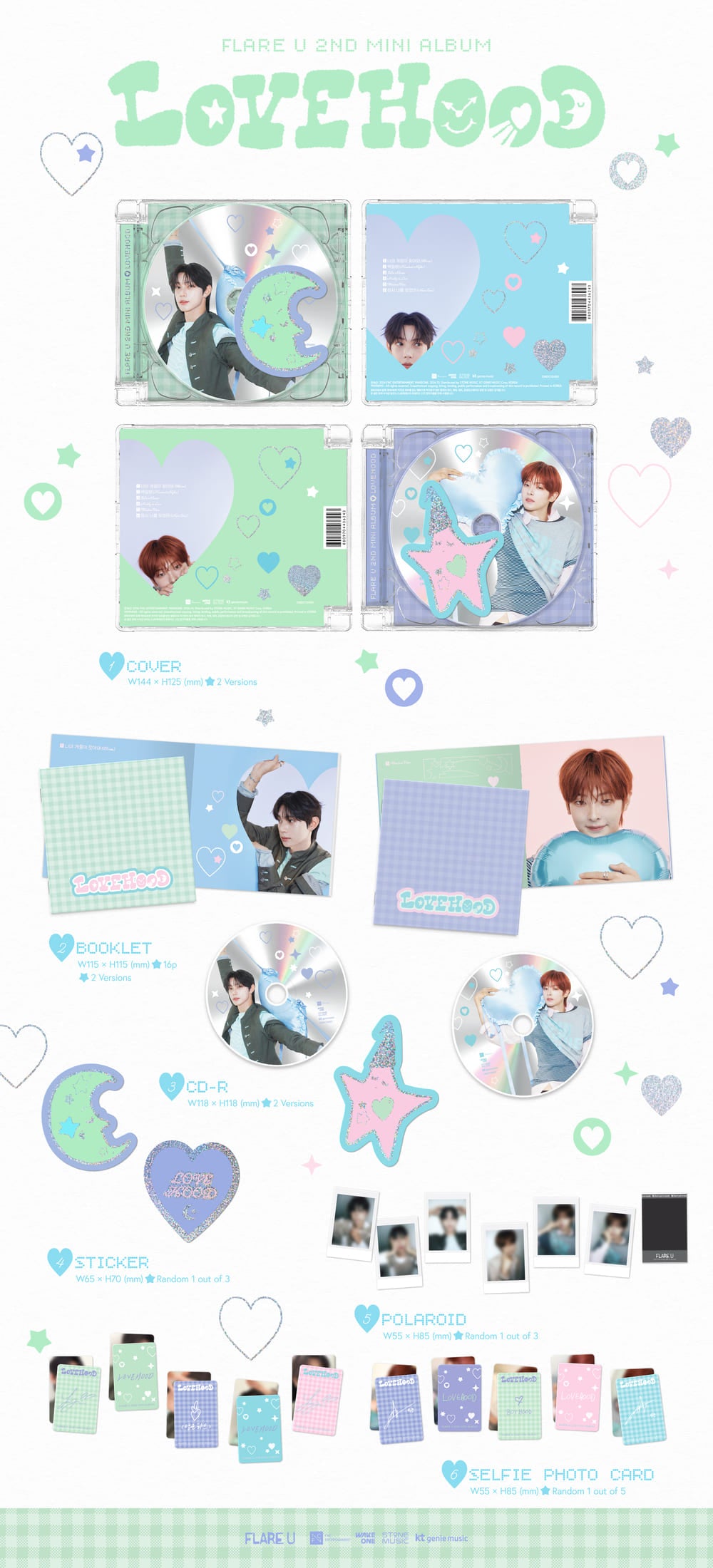 (Pre-Order) FLARE U - LOVEHOOD - 2nd Mini Album (Jewel Case Ver.)