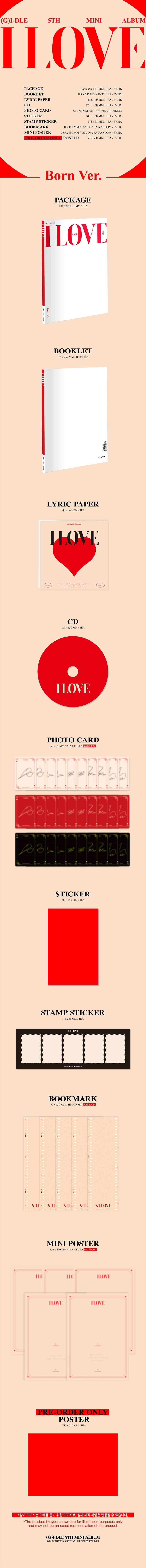 (G)I-DLE - I LOVE - 5th Mini Album (Standard Ver.)
