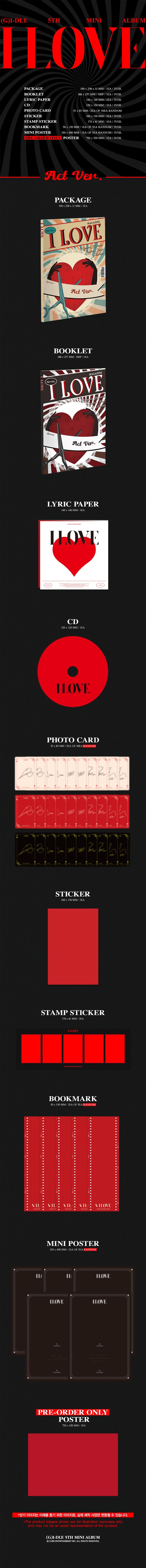 (G)I-DLE - I LOVE - 5th Mini Album (Standard Ver.)
