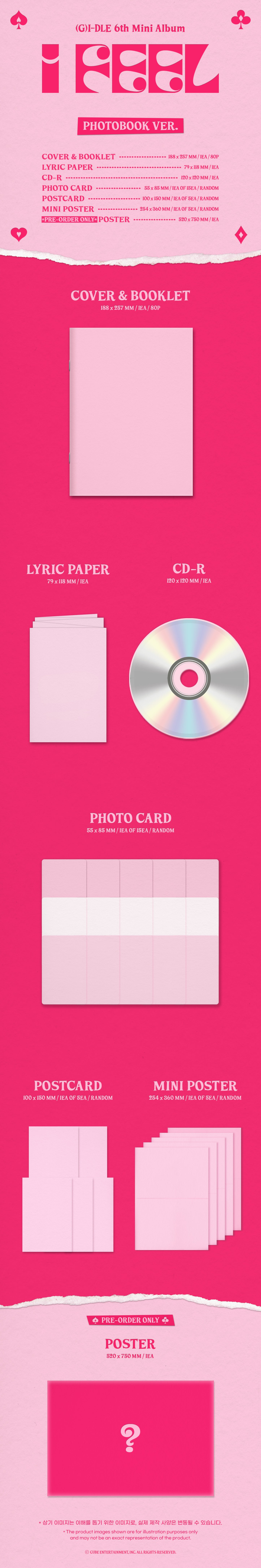 (G)I-DLE - I feel - 6th Mini Album (Photobook Ver.)