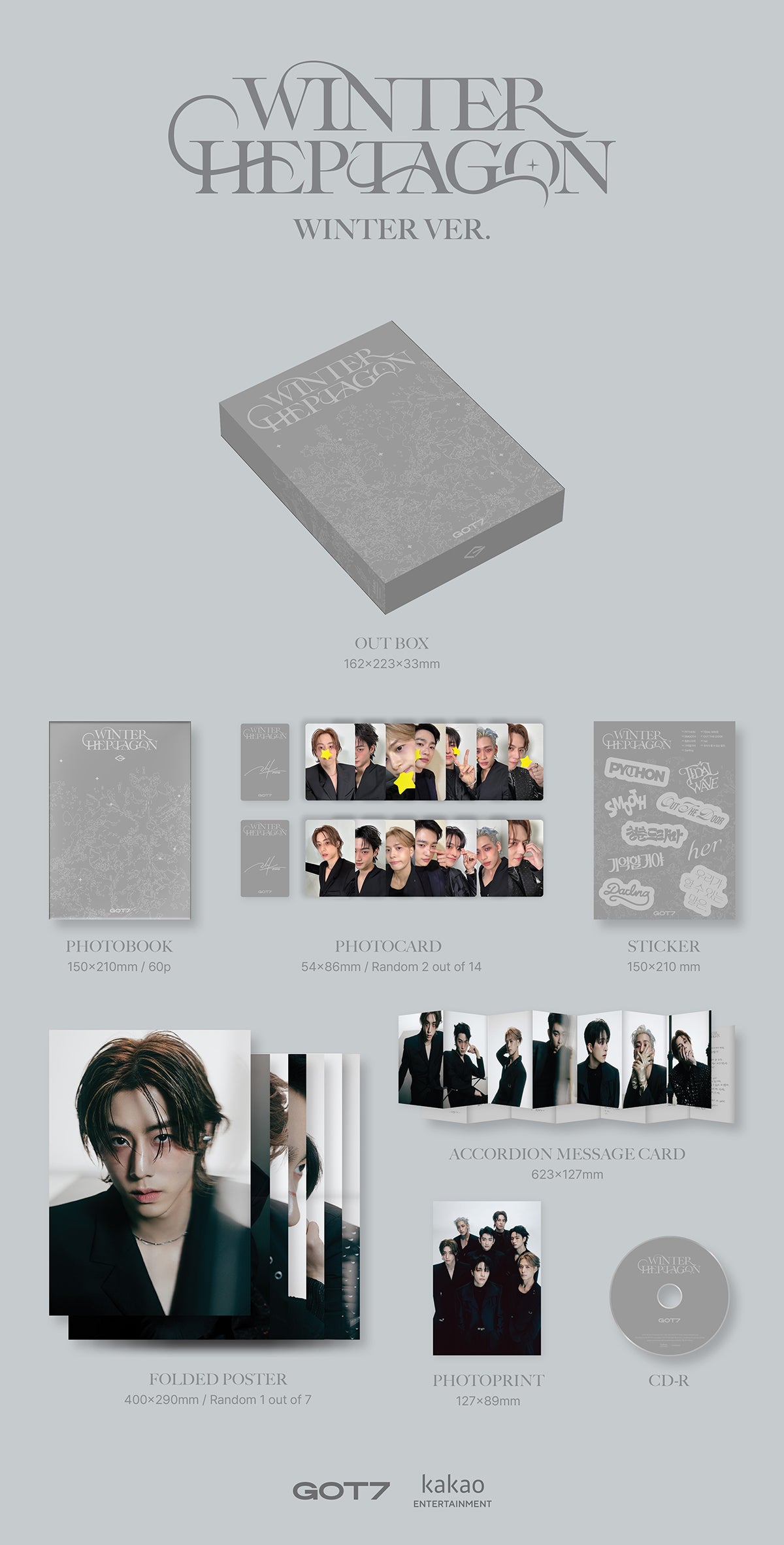 GOT7 - WINTER HEPTAGON - Mini Album
