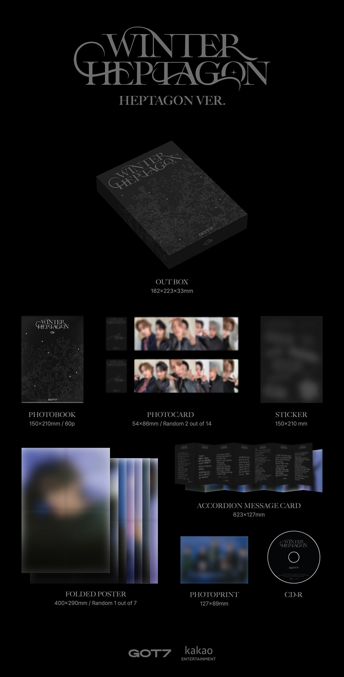 GOT7 - WINTER HEPTAGON - Mini Album