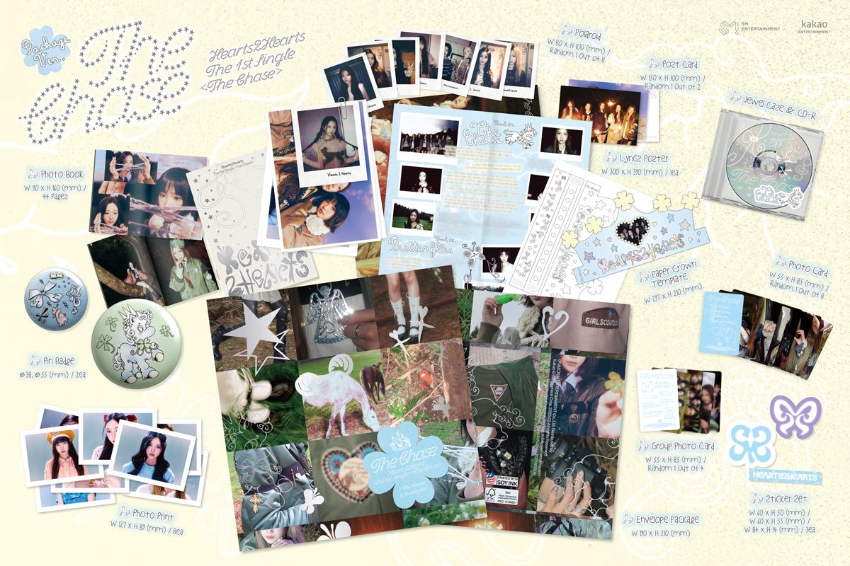 Hearts2Hearts - The Chase - 1st Single Album (Package Ver.)