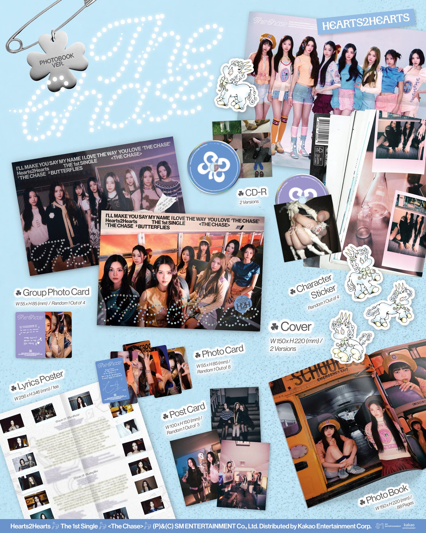 Hearts2Hearts - The Chase - 1st Single Album (Standard Ver.)