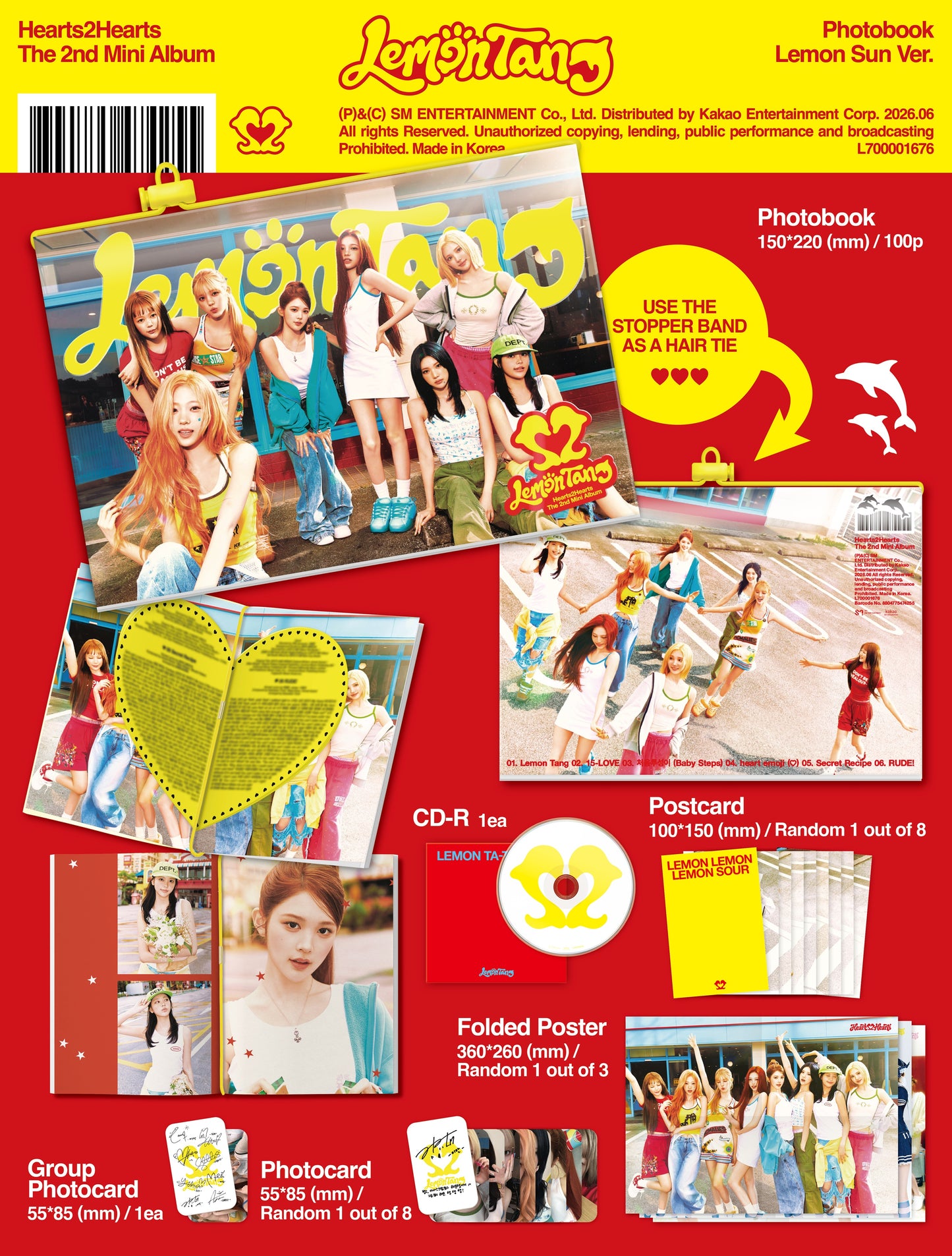 (Pre-Order) Hearts2Hearts - Lemon Tang - 2nd Mini Album (Photobook Ver.)