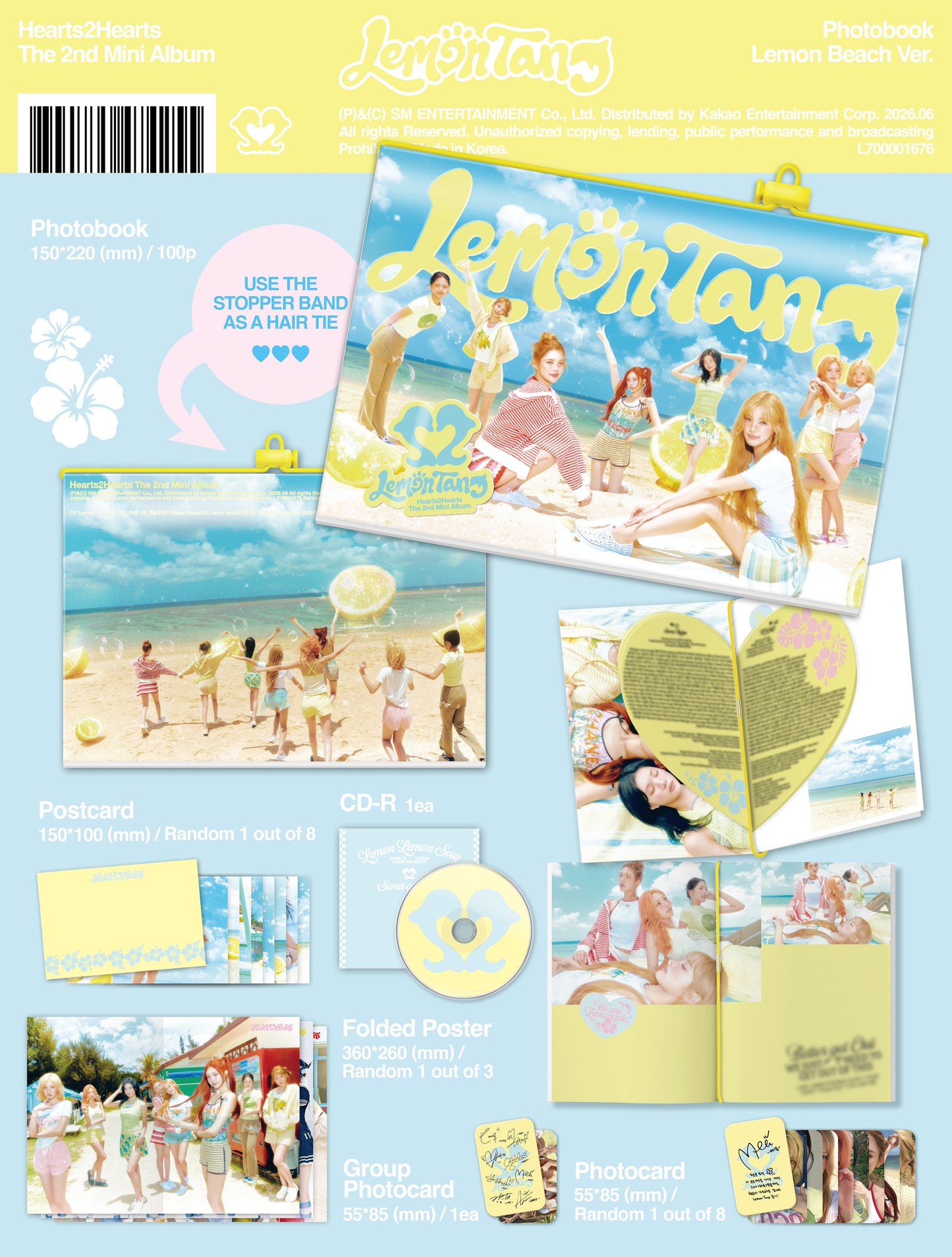 (Pre-Order) Hearts2Hearts - Lemon Tang - 2nd Mini Album (Photobook Ver.)
