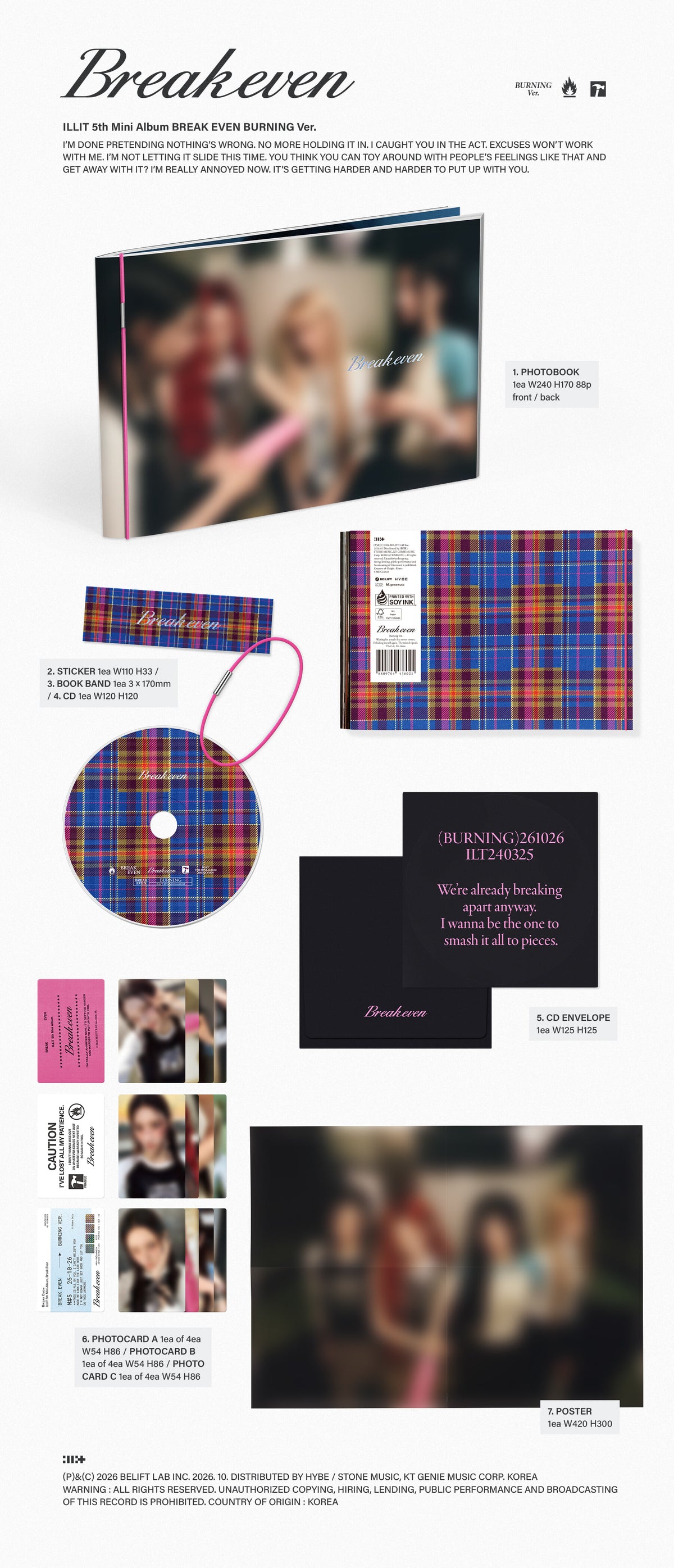 (Pre-Order) ILLIT - BREAK EVEN - 5th Mini Album (Standard Ver.)