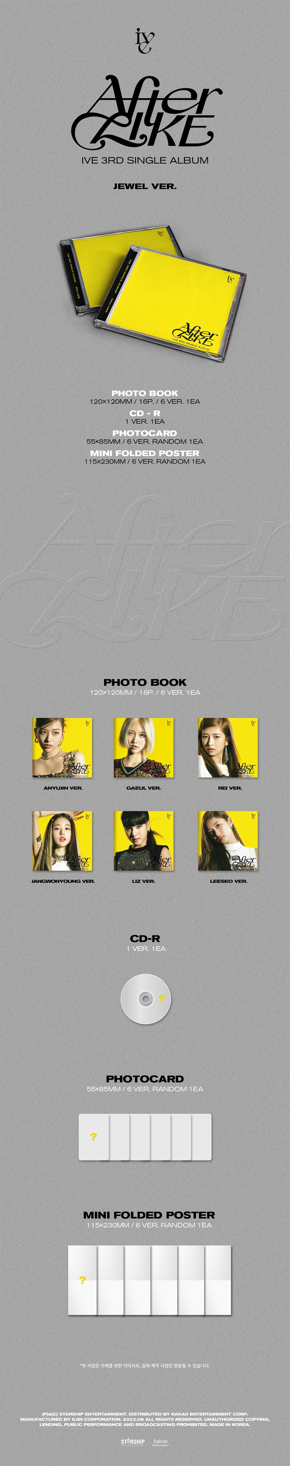 IVE - After Like - 3rd Single Album (Jewel Ver.) (LIMITED)