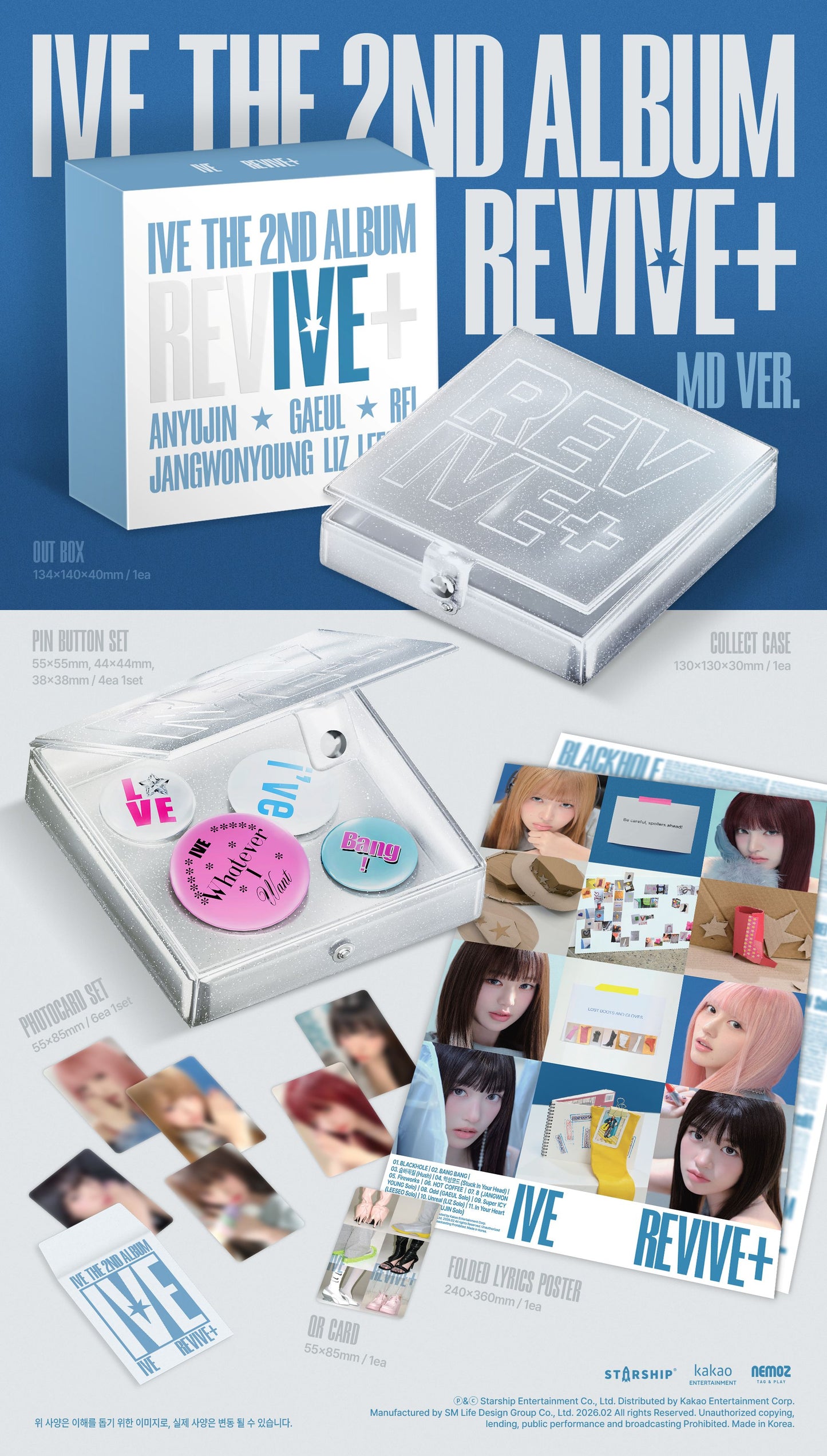 IVE - REVIVE+ - 2nd Album (MD Ver.)