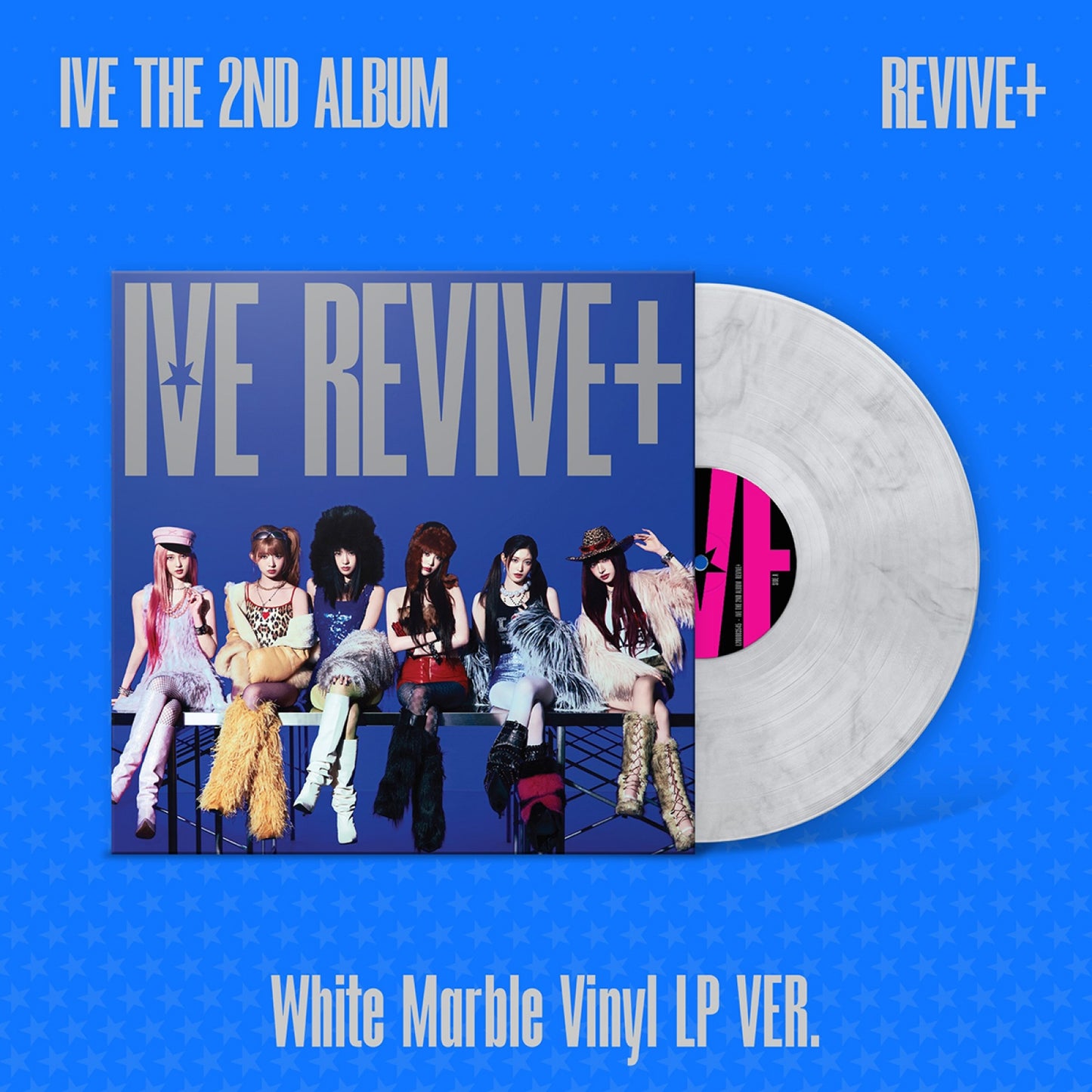 (Pre-Order) IVE - REVIVE+ - 2nd Album (White Marble Vinyl LP Ver. / LIMITED)