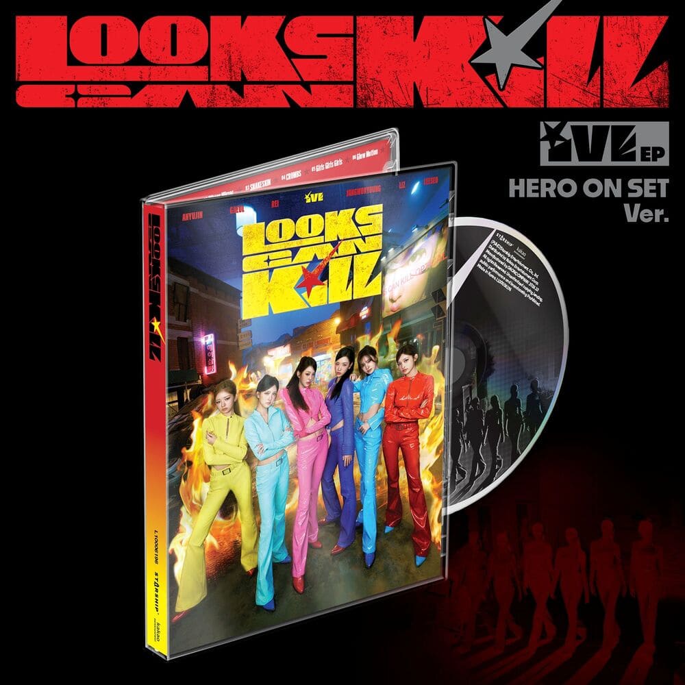 (Pre-Order + POB) IVE - Looks Can Kill - EP Album (Hero On Set Ver.)