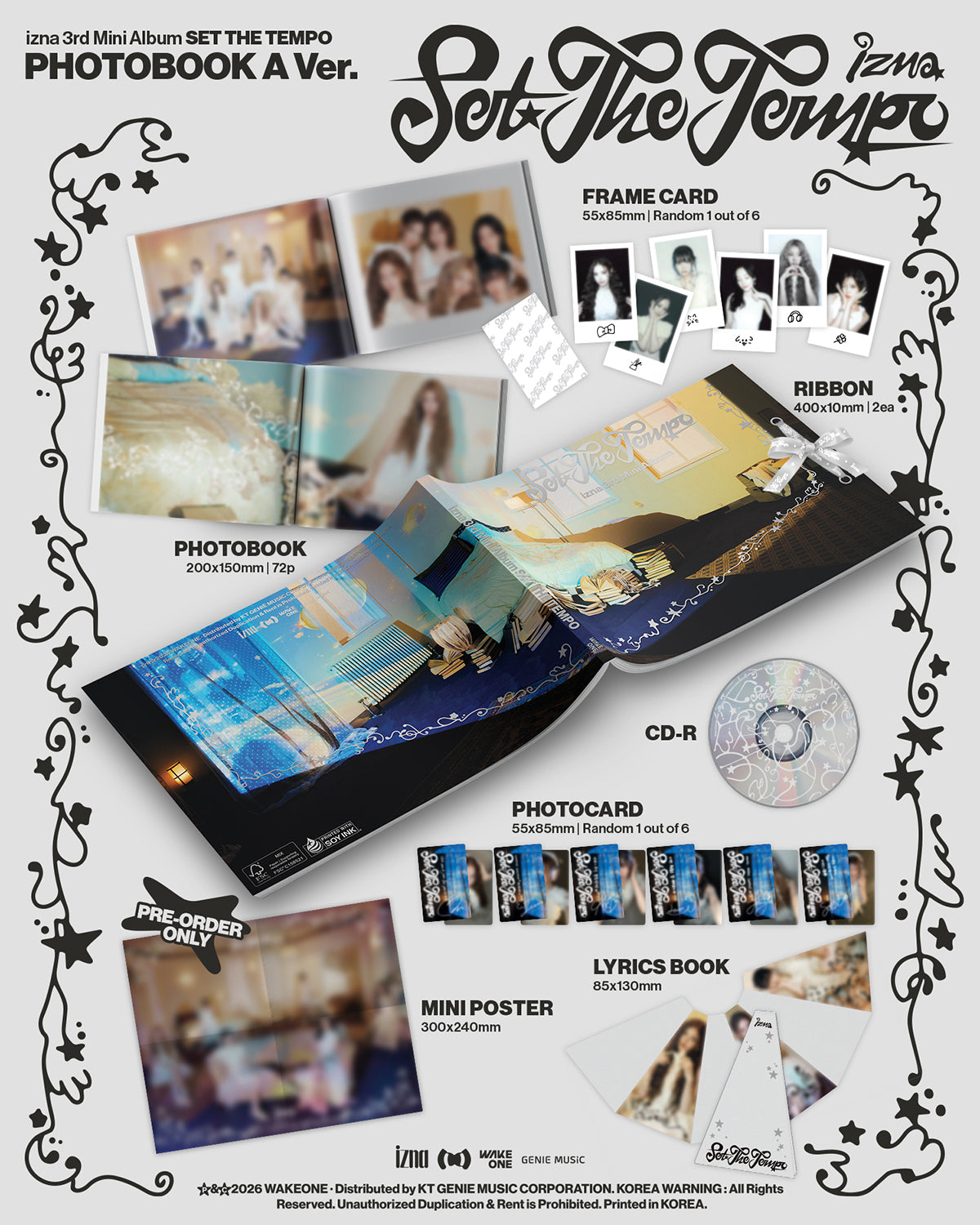(Pre-Order) izna - SET THE TEMPO - Album (Photobook Ver.)
