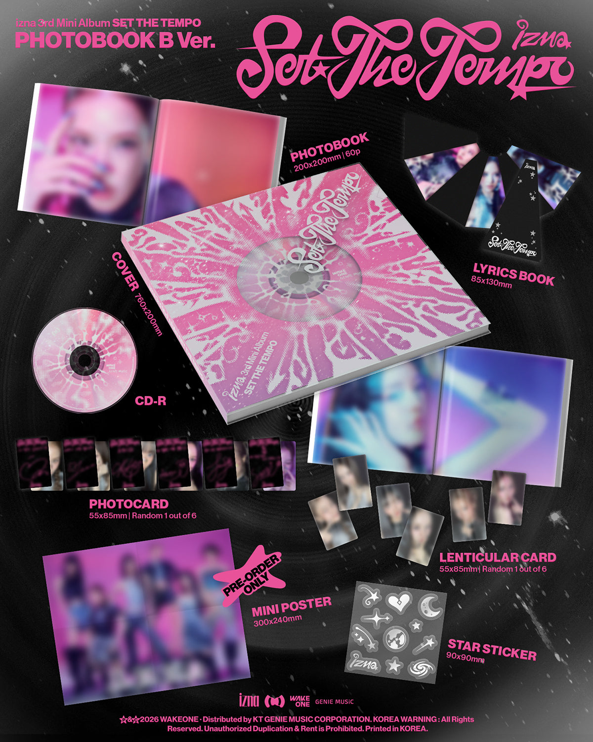 (Pre-Order) izna - SET THE TEMPO - Album (Photobook Ver.)
