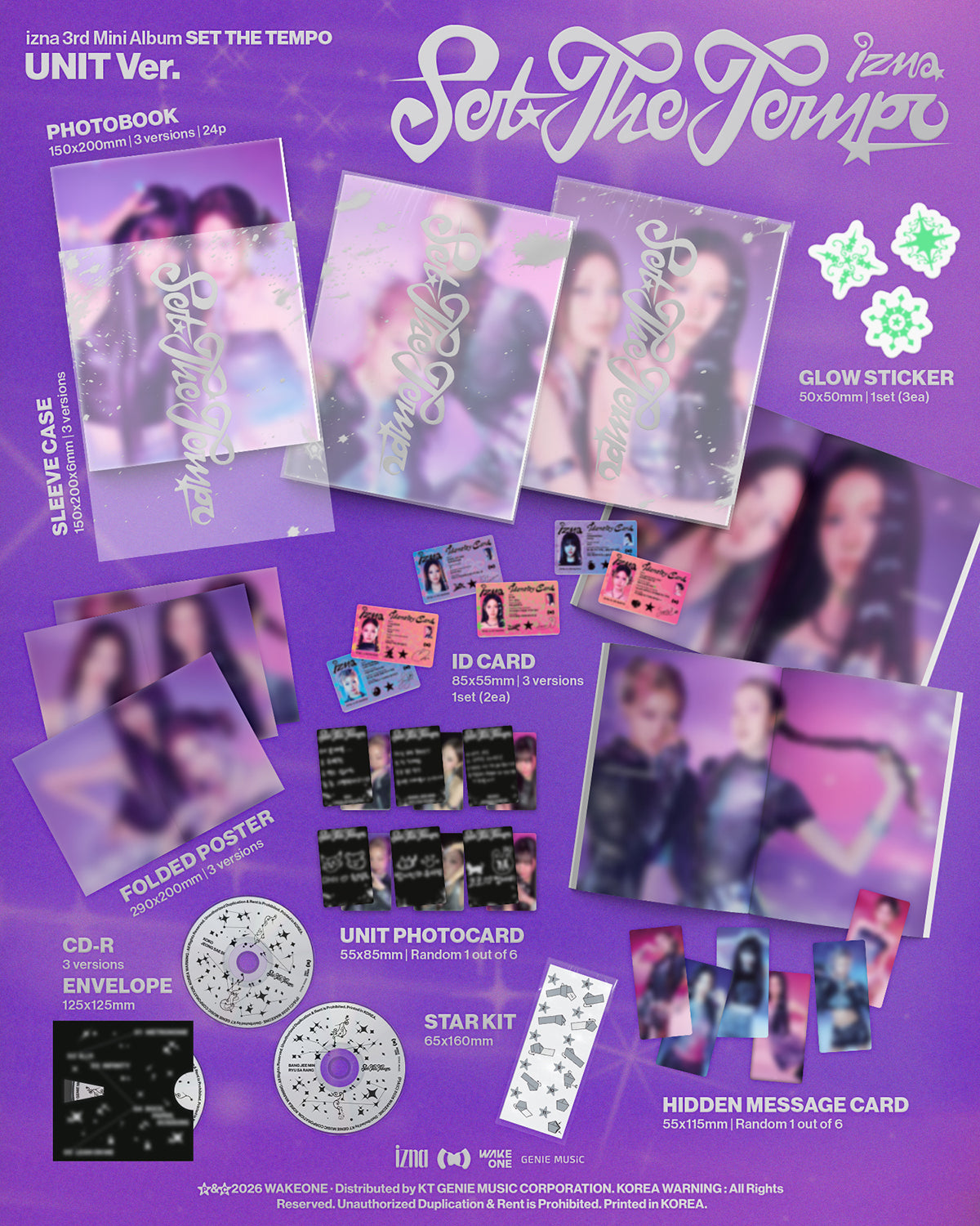 (Pre-Order) izna - SET THE TEMPO - Album (Unit Ver.)