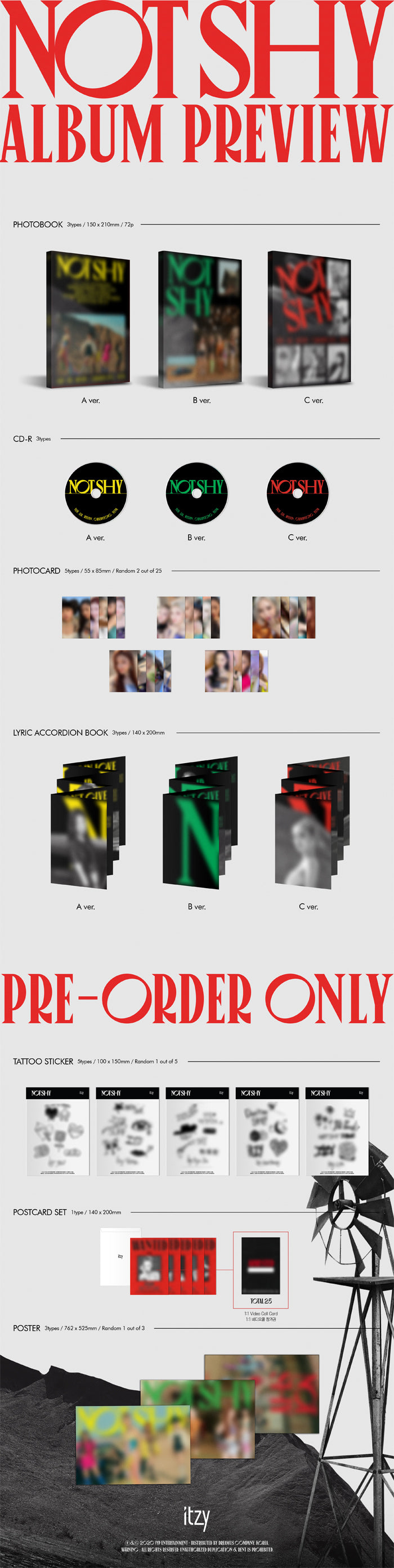 ITZY - NOT SHY - 3rd Mini Album