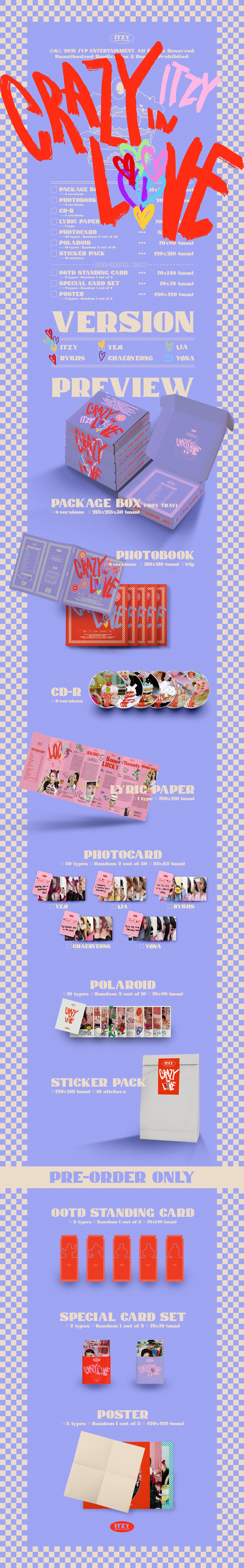 ITZY - CRAZY IN LOVE - 1st Album (Standard Ver.)