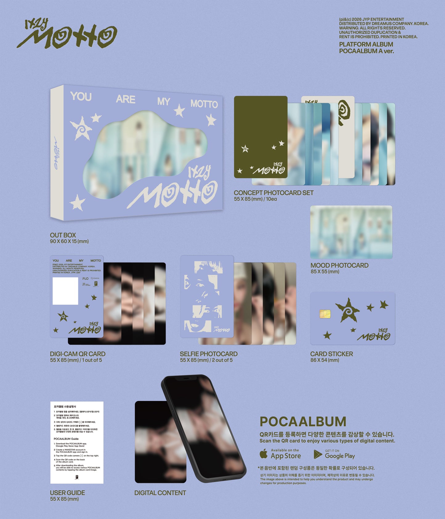 (Pre-Order + POB) ITZY - Motto - Album (Pocaalbum Ver.)