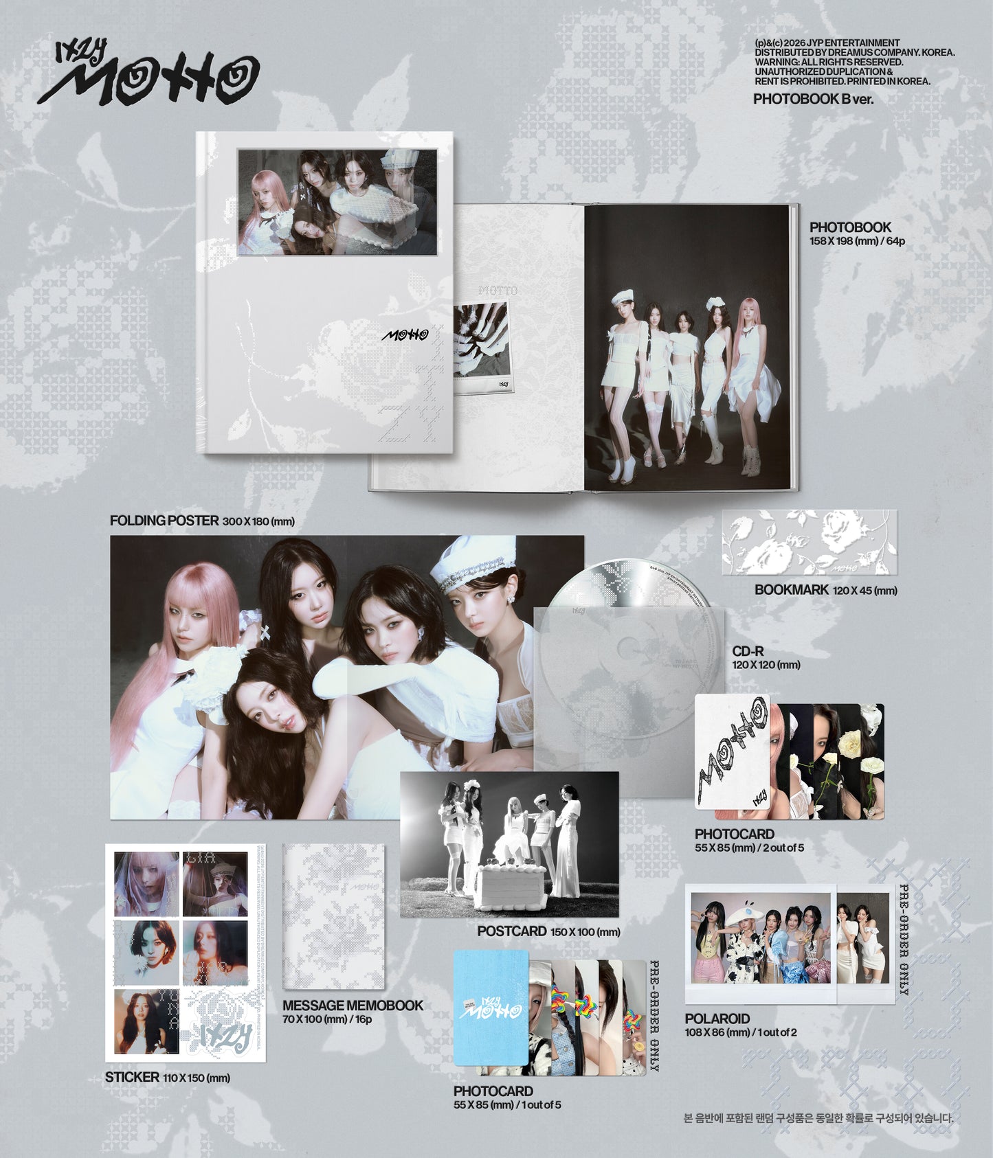 (Pre-Order + POB) ITZY - Motto - Album (Photobook Ver.)