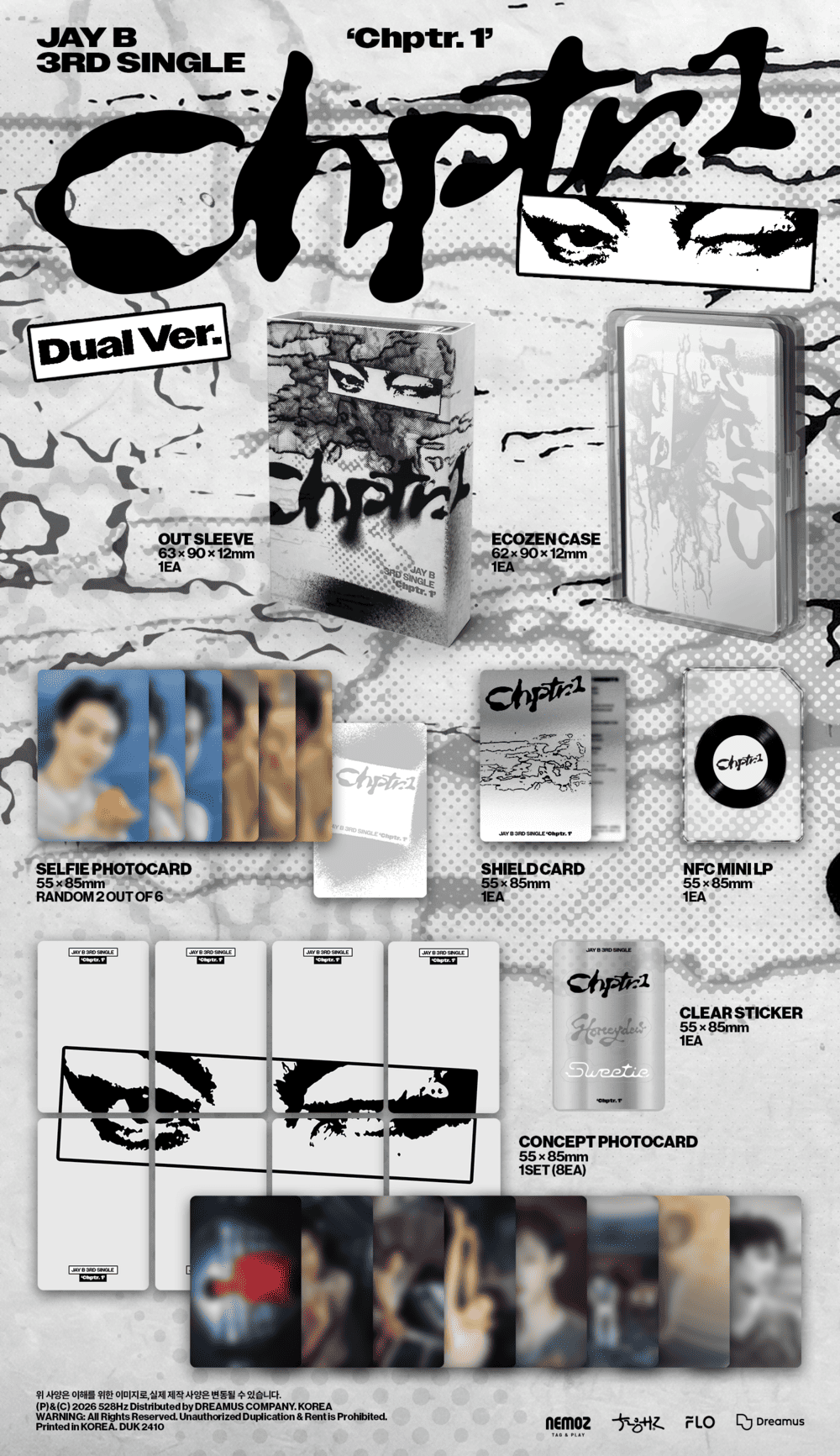 (Pre-Order) JAY B (GOT7) - Chptr. 1 - Single Album (Dual Ver.)