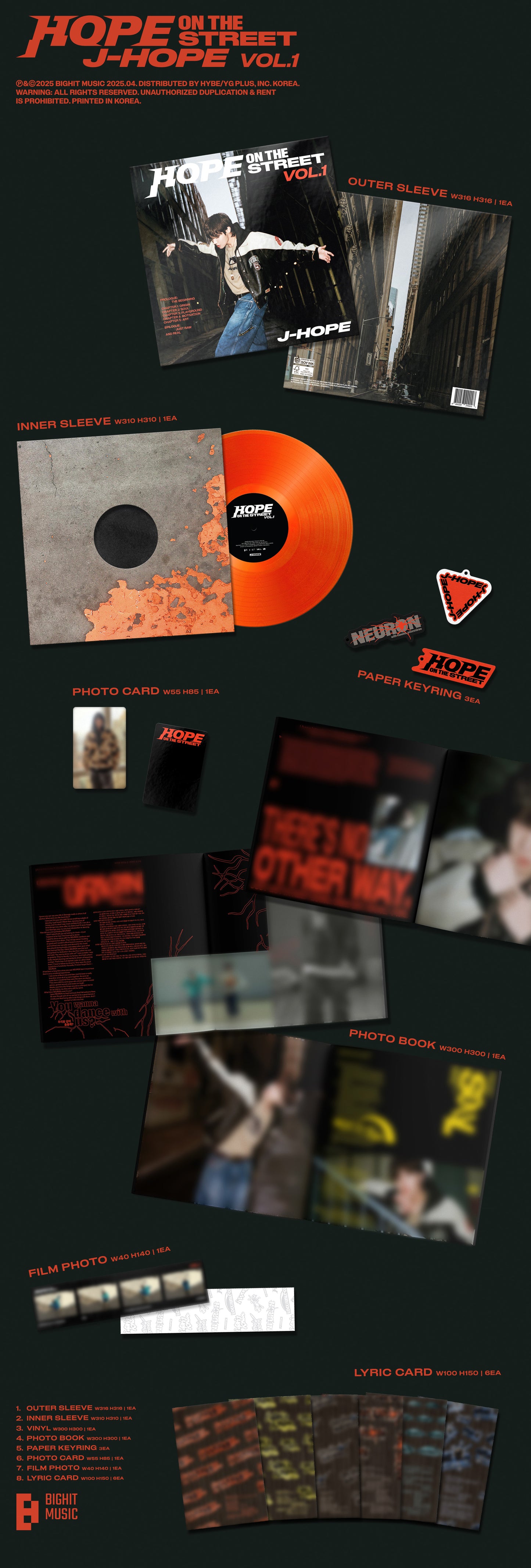 J-Hope (BTS) - HOPE ON THE STREET VOL.1 - Album (LP Ver.)