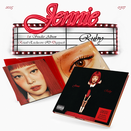 JENNIE (BLACKPINK) - Ruby - 1st Studio Album (LIMITED / K Idol Exclusive Digipak Ver.)