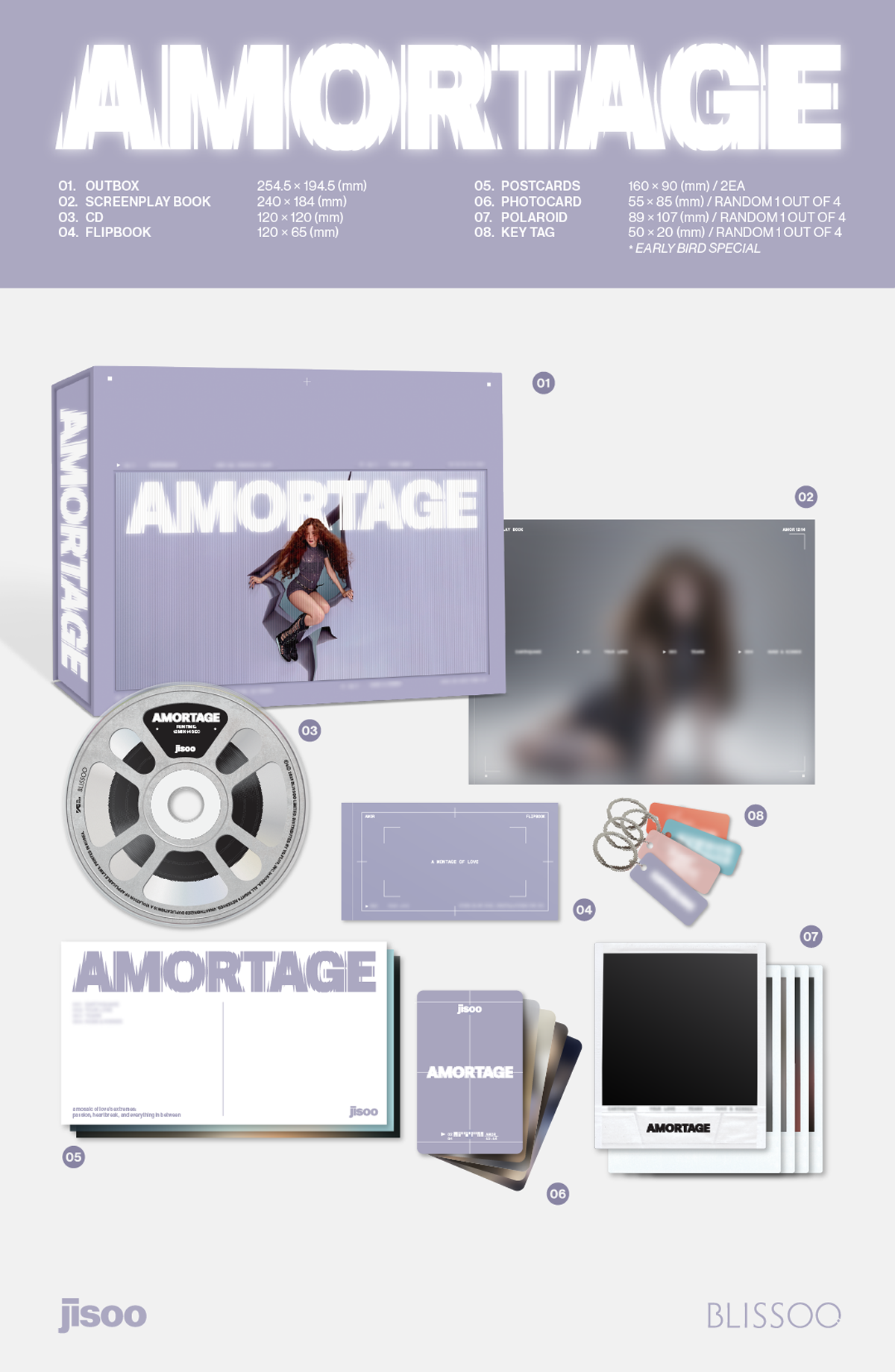JISOO (BLACKPINK) - AMORTAGE - Album (Exclusive Edition)