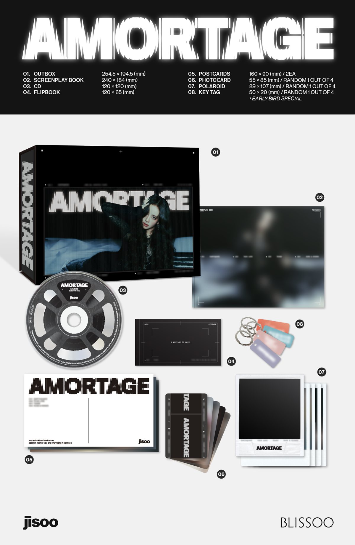 JISOO (BLACKPINK) - AMORTAGE - Album (Exclusive Edition)