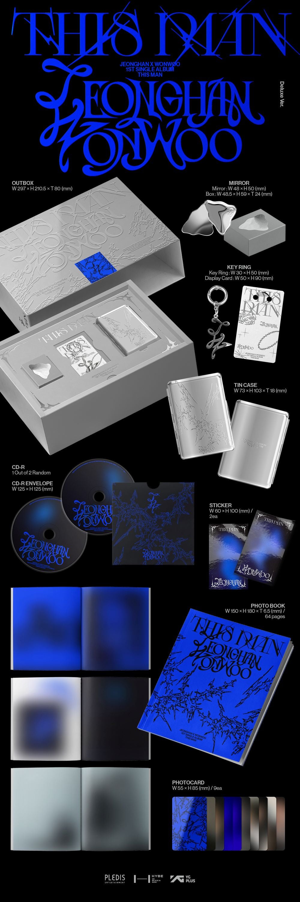 JEONGHAN X WONWOO (SEVENTEEN) - THIS MAN - 1st Single Album (Deluxe Ver.)