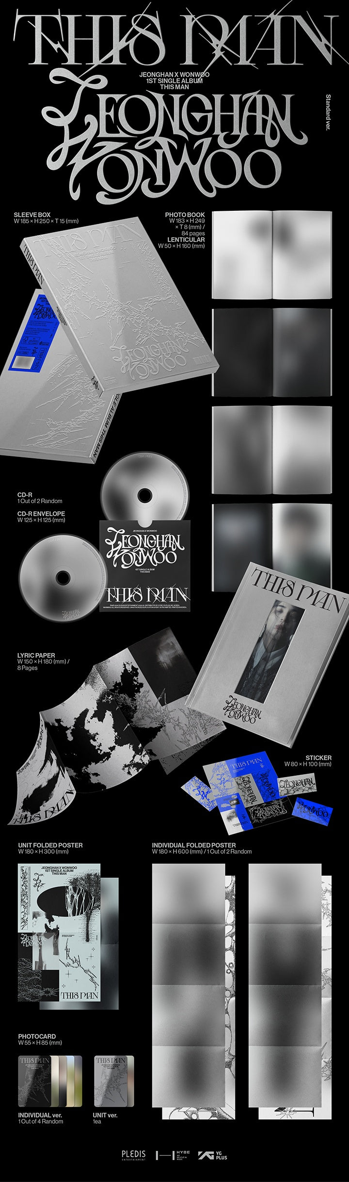 JEONGHAN X WONWOO (SEVENTEEN) - THIS MAN - 1st Single Album