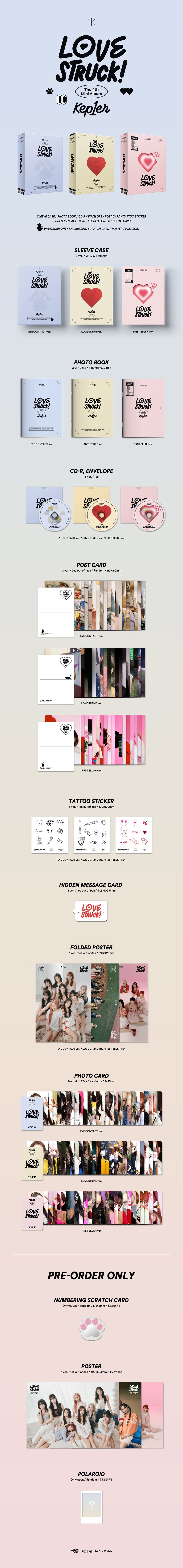 Kep1er - LOVESTRUCK! - 4th Mini Album (Standard Ver.)