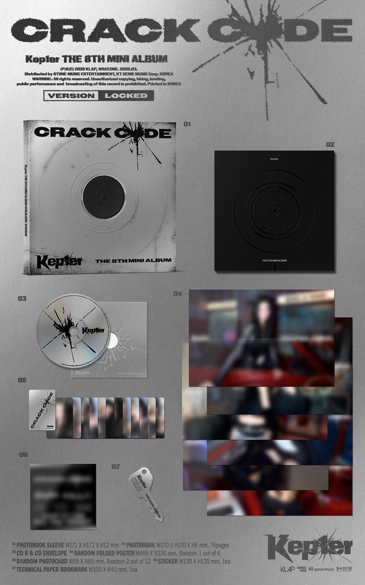 (Pre-Order) Kep1er - CRACK CODE - The 8th Mini Album (Standard Ver.)