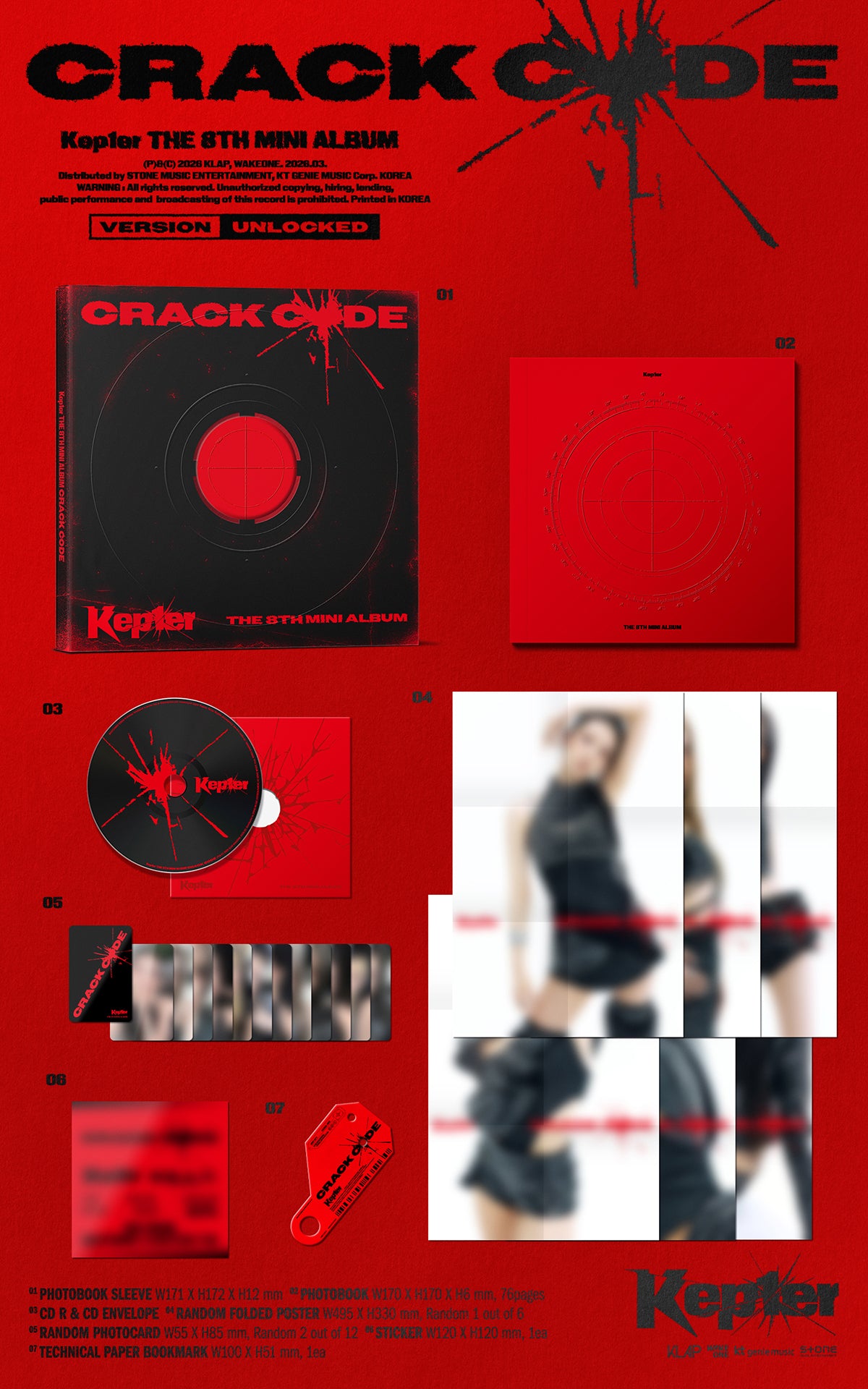 (Pre-Order) Kep1er - CRACK CODE - The 8th Mini Album (Standard Ver.)