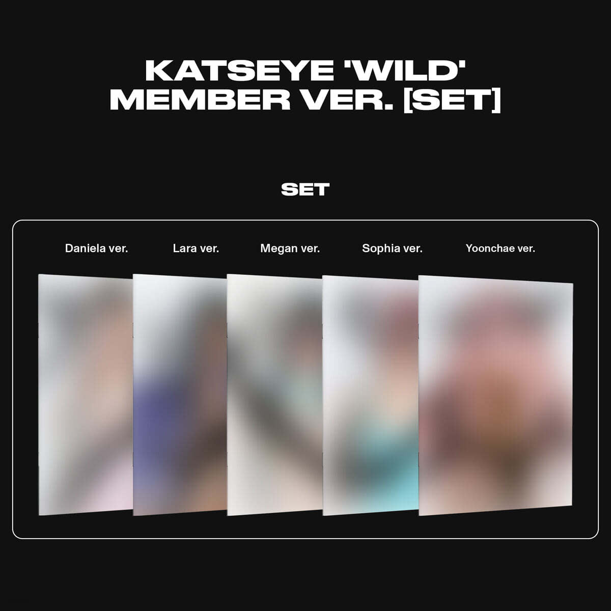 (5 Ver. Set // Pre-Order) KATSEYE - WILD - Album (Member Ver.)