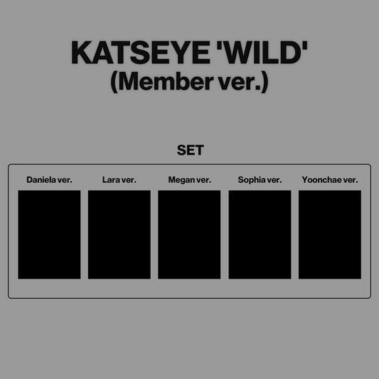 (5 Ver. Set // Pre-Order) KATSEYE - WILD - Album (Member Ver.)