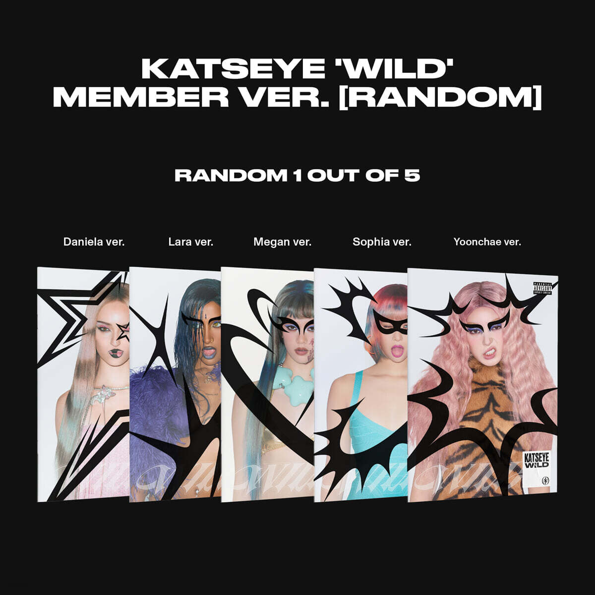 (Pre-Order) KATSEYE - WILD - Album (Member Ver.)