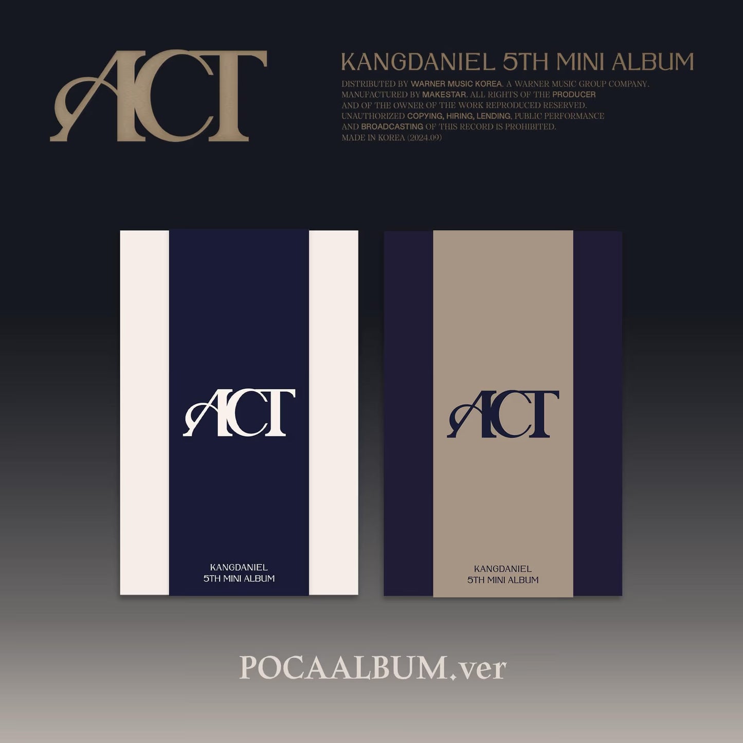 KANGDANIEL - ACT - 5th Mini Album (POCA Album Ver.)