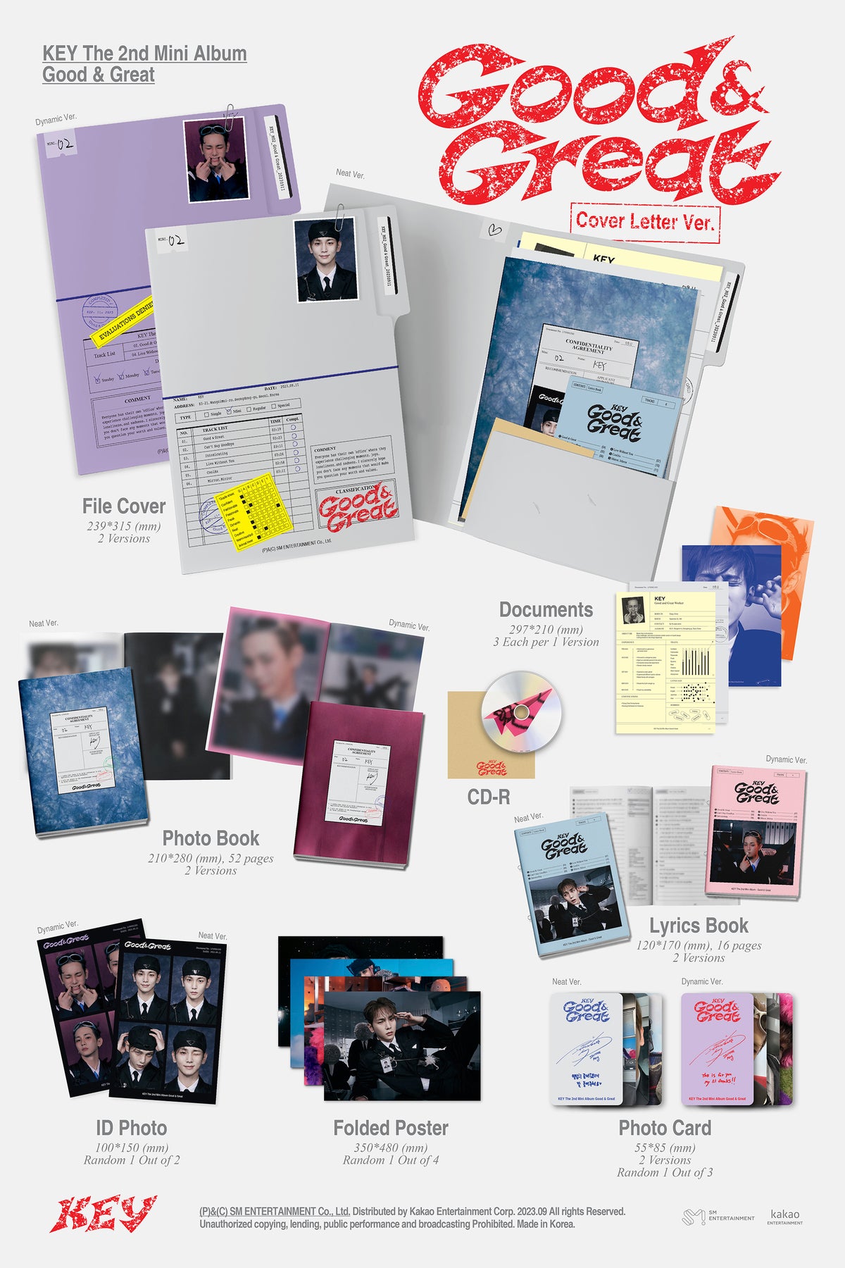 KEY (SHINee) - Good & Great - 2nd Mini Album (Cover Letter Ver.)