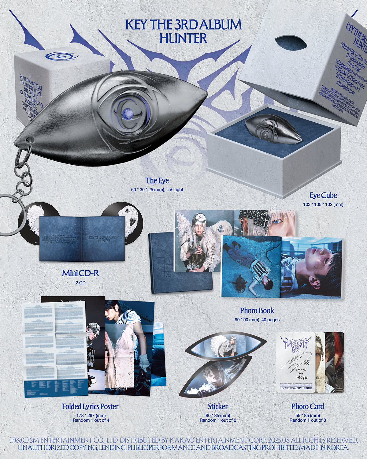 KEY (SHINee) - HUNTER - 3rd Album (The Cube Ver.)