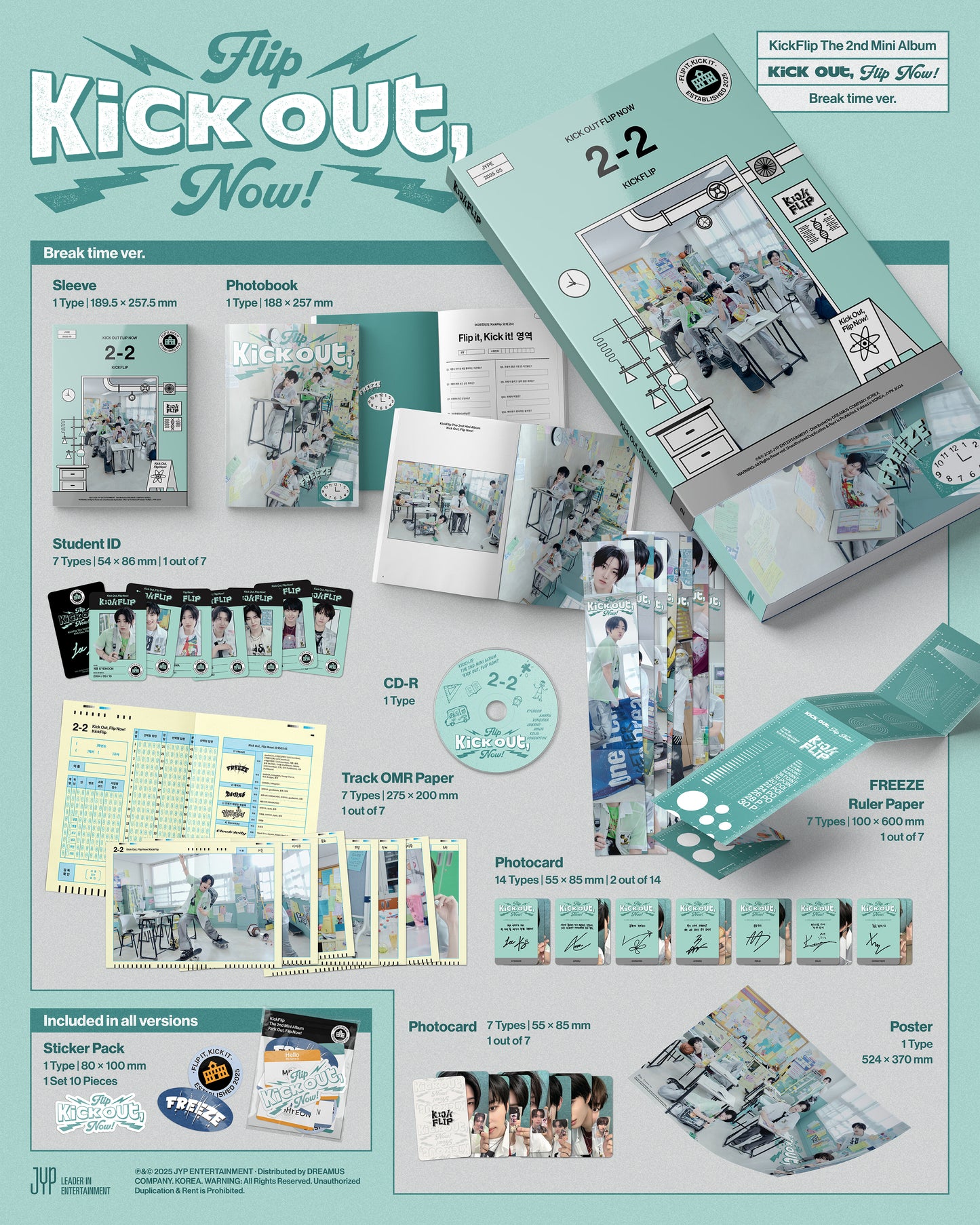 KickFlip - Kick Out, Flip Now! - 2nd Mini Album (Standard Ver.)